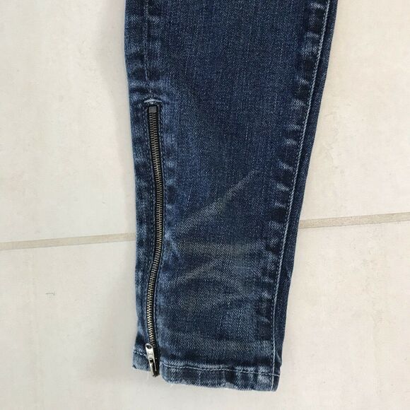 Simon Miller Distressed Moto Low Rise Stretch Skinny Denim Jeans - Picture 11 of 11